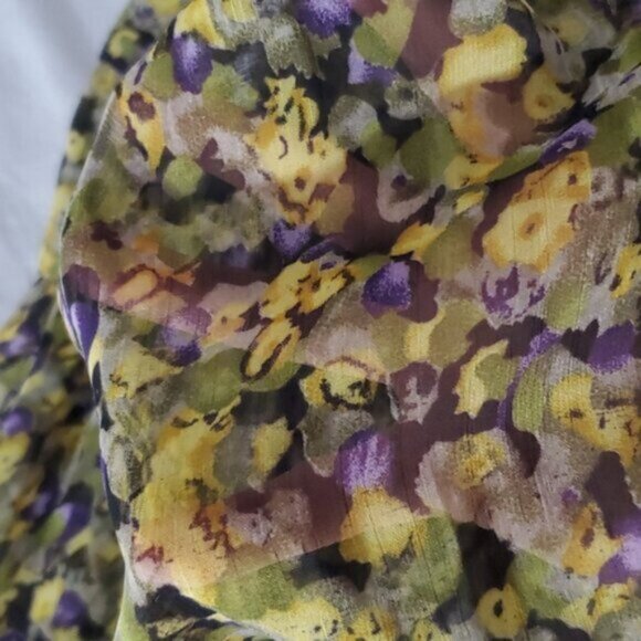 Costa Blanca Vintage Disty Floral Pleated Mini dress - Picture 8 of 12